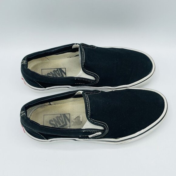 Vans Shoes Womens Size 7.5 Black Off The Wall Comfort Slip On Sneakers Skate - Picture 3 of 11